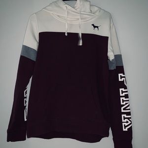 Pink burgundy hoodie